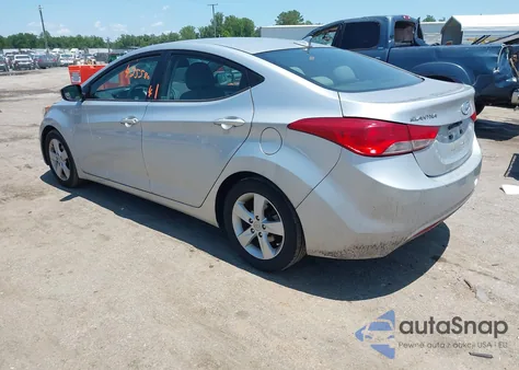 2013 Hyundai Elantra Gls из США, поврежденный, VIN 5NPDH4AEXDH426797